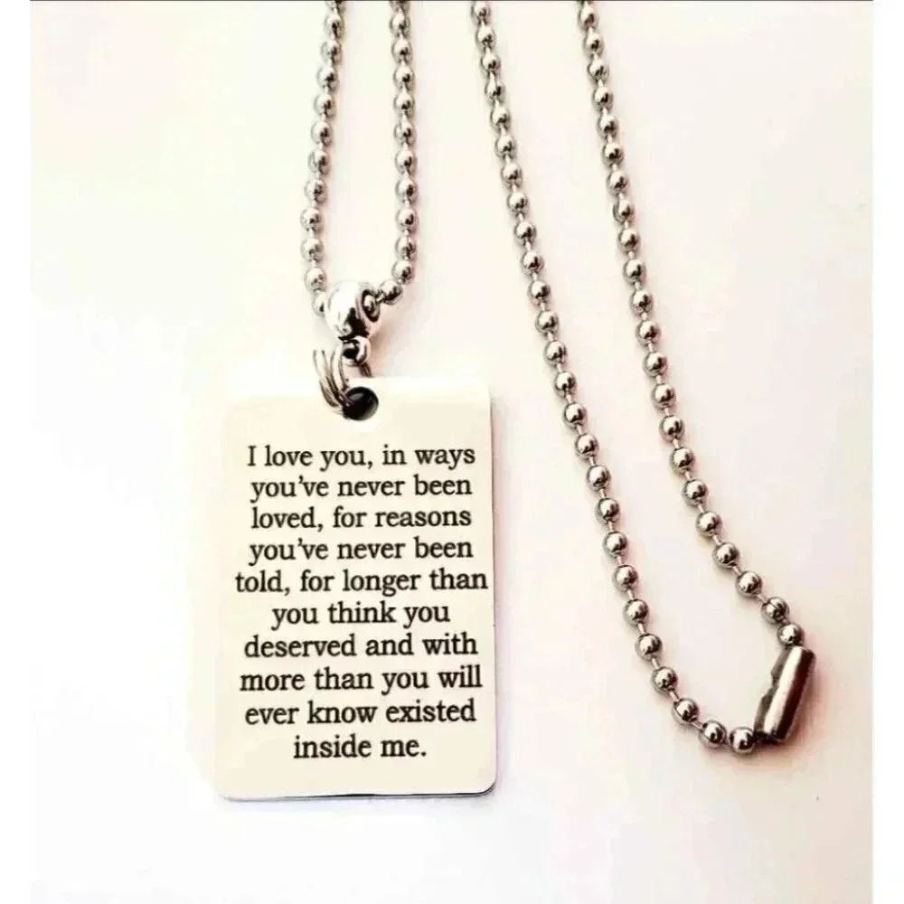 I love You More Than You Ever Know Necklace